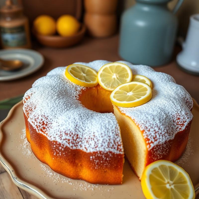 Mediterranean Olive Oil Lemon Cake